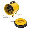 thumbnail image 2 of Utility Blower Fan, 12 Inches, 520W 1471 & 2295 CFM High Velocity Ventilator w/ 16 ft/5 m Duct Hose, Portable Ventilation Fan, Fume Extractor for Exhausting & Ventilating at Home and Job Site, 2 of 23