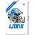 thumbnail image 3 of NFL Detroit Lions - Drip Helmet 20 Wall Poster, 14.725" x 22.375", Framed, 3 of 3