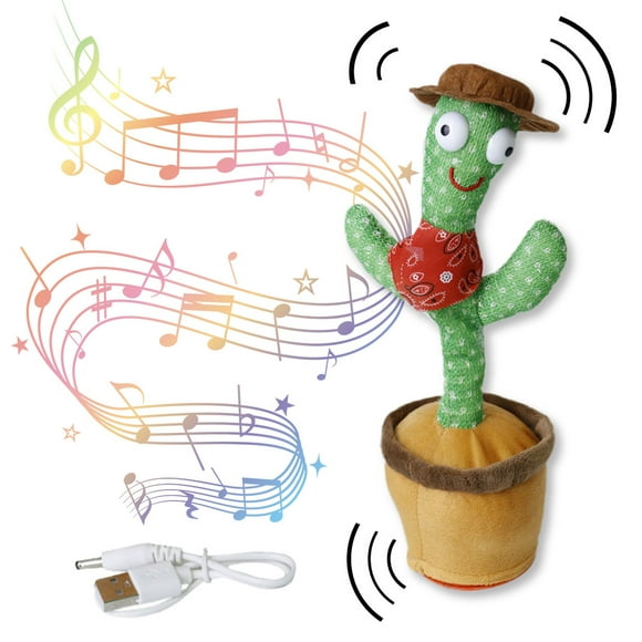 Cactus de Juguete Interactivo CM-TOP con Luces LED y Sonidos Divertidos