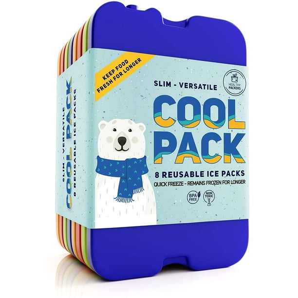 Healthy Packers Ice Pack for Lunch Box Freezer Packs Original Cool