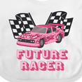 thumbnail image 4 of Inktastic Pink Future Racer Boys or Girls Baby Bib, 4 of 4