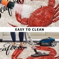 thumbnail image 5 of Crab Nautical Outdoor Rug for Patio/Deck/Porch, Non-Slip Large Area Rug 5 x 7 Ft, Coastal Ocean Summer Sea Vintage Art Indoor Outdoor Rugs Washable Area Rugs, Reversible Camping Rug Carpet Runner, 5 of 8
