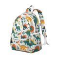 thumbnail image 2 of Cute Dinosaur Pattern Backpack for School,Cute School Bag,Schoolbag with Adjustable Shoulder Straps & Padded Back,13.4"x11"x4.7", 2 of 6