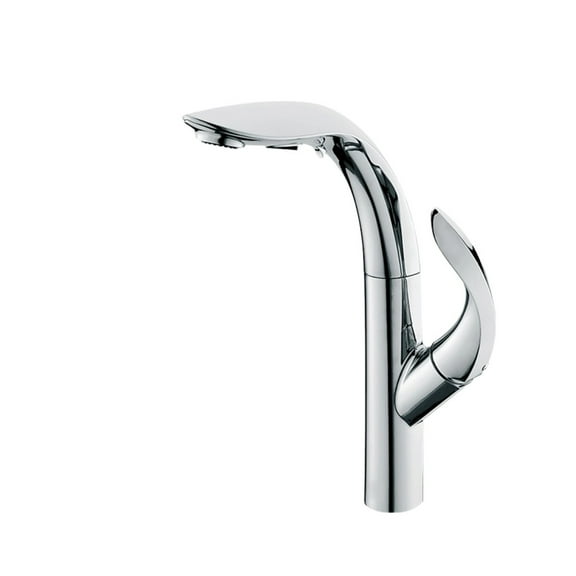 Luxury Gold Brass Kitchen Faucet With Pull-out Design, 2-function Single Handle Cold And Hot Dual Control Modern Sink Tap ,Easy to Install