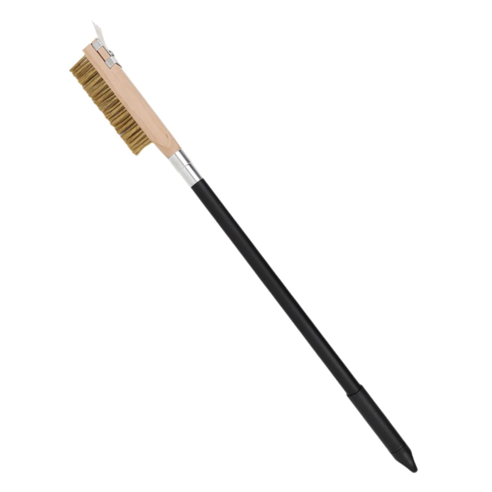 YWMJZEU Pizza Oven Brush with Scrape Grilling Accessories Effective Cleaning Grill Brush
