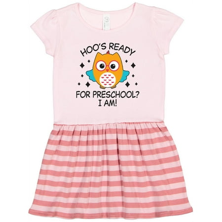 

Inktastic Hoo s Ready for Preschool I Am with Cute Owl Gift Toddler Girl Dress