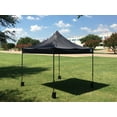 thumbnail image 5 of Delta Canopies EZ Pop Up Canopy Tent Instant Shelter w Wheel Bag + 4 Sand Bags - 10'x10' Black - D Model, 5 of 5