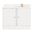 thumbnail image 4 of Gabinete de bao de casa de muecas, Muebles de gabinete de casa de muecas 2 puertas de gabinete funcionales Estructura exquisita 1: 12 Textura delicada Toque cómodo para ANGGREK HB2013, 4 of 8