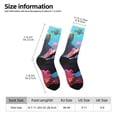 thumbnail image 2 of KLL Lively Cute Turtle Print Cool Socks Men's Women's Crew Socks Funny Crazy Novelty Stockings, 2 of 6