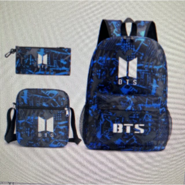 Three-piece Bag, Cartoon Peripheral Printed Backpack, Student Satchel Pencil Case, Can Be Customized-ZJKDGJKJ