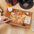 thumbnail image 2 of PH Butterfly Phases Table 12 x 7.8 inch Wooden Meditation Table Wood Wiccan Tables Shrine Butterfly Tables for Room Engraved Mystic Decor Wiccan Supplies Brown, 2 of 9