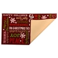 thumbnail image 2 of Kane Home Holiday Kitchen Mat, Nylon Rug, 18 x 30 inches, Multicolor, Happy Holidays, 2 of 6