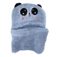 thumbnail image 4 of AJGRHE Scarf Hat for Kids Warm Kids Earflap Hat With Scarf Winter Boys Girls Toddler Cold Weather Knitted Blue One Size, 4 of 4