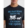 thumbnail image 4 of Humor Men's and Big Men's 1900s Graphic Cotton Tee with Short Sleeves, Sizes S-3XL, 4 of 5