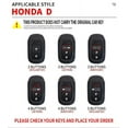 thumbnail image 2 of Car Key Case Cover Key Bag for Honda Civic Accord Vezel 2022 CR-V XR-V Accessories Car-Styling Holder Shell Keychain Protection, 2 of 14