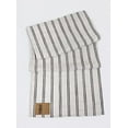 thumbnail image 4 of Fennco Styles Modern Striped Linen Blend Table Runner 16" W x 72" L - Slate Woven Table Cover for Home Décor, Dining Table, Banquets, Family Gathering and Special Events, 4 of 4