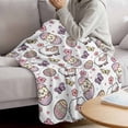 thumbnail image 3 of Easter Blanket Soft Cozy Warm Throw Blanket for Couch, Plush Fuzzy Flannel Fleece Blankets for Sofa, Cute Cartoon Sheep Chick Eggs Flowers Butterfly Bed Blankets Lightweight Gifts for Women, 40"x50", 3 of 9
