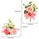 thumbnail image 2 of Houderco 1Set Decorative Pink Wrist Flower Corsage Perfect for Wedding Party Prom Night with Realistic Look, 2 of 6