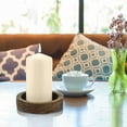 thumbnail image 5 of Stonebriar Ivory Pillar Candles, Unscented, 3" x 6", 65 Hour Burn, 3 Pack, 5 of 6