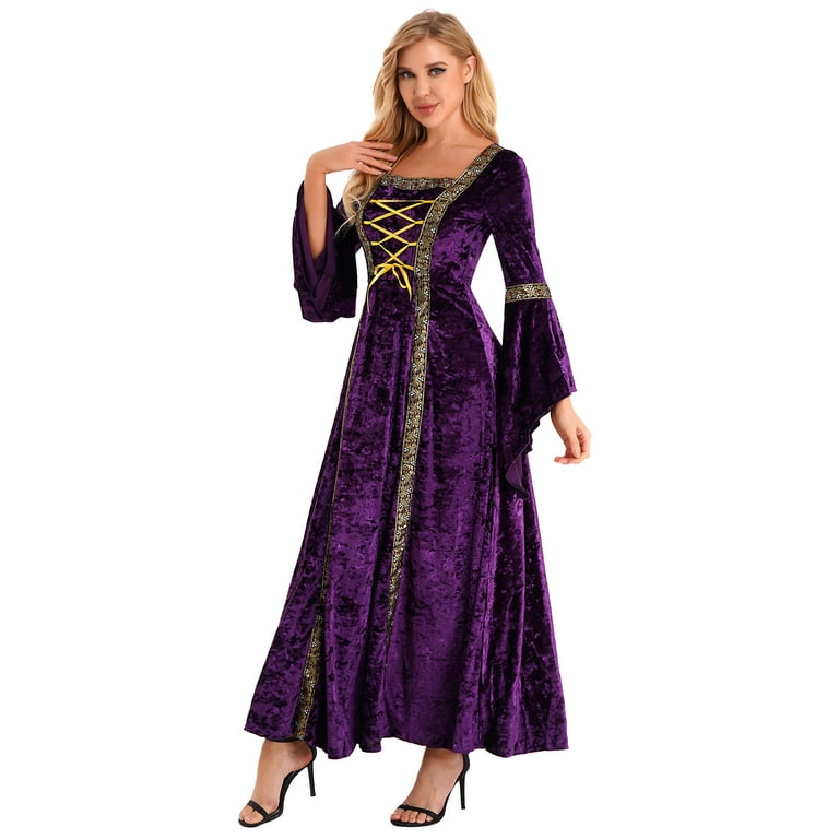fitted lace wedding dress Purple Velvet Maxi Dress main image 0