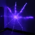 thumbnail image 2 of Spider Web Lights 80 LED Halloween Decorations 4FT Outdoor Lights Plug in Halloween Window Lights for Porch Haunted Scary Theme Party Decoration, 2 of 6