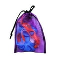 thumbnail image 3 of Transemion Dive Swimming Drawstring Mesh Bag Storage for Gear Diving Snorkel Purple 9 Inch x 6.5 Inch 1Set, 3 of 6