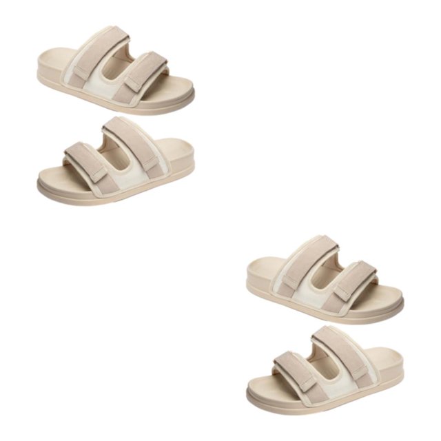 Minnieouse Zapatillas de casa de PVC para hombre, 2 uds., con un toque a la moda para la comodidad diaria, zapatillas de estilo moderno para blanco 41-42.1 2piezas