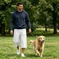 thumbnail image 2 of Domuza Capri Pants For MenElastic Waist Drawstring Baggy Sweat Shorts Below Knee 3/4 Pants with Pockets White 3XL, 2 of 7