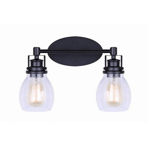 IVL705A02BK-Canarm Inc-Carson - 2 Light Bath Vanity-10.25 Inches Tall and 7.25 Inches Wide-Metal Finish