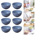 thumbnail image 2 of Dinnerware Set 8Pcs Cereal Bowls Dishwasher & Microwave Wheat Bowls Easy to Clean Lightweight Desserts & Soup Bowl Portable for Picnics ，Snack Plastic Bowls Set，Multi Color, 2 of 9
