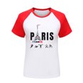thumbnail image 4 of Big Boys Girls Summer Tops Tees Fashion Games Letter Graphic Printed Raglan Color Block Short Sleeved Pullover Tee Blouse Spring Shirts For Boy 11-12T, 4 of 4