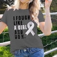 thumbnail image 2 of Cancer Shirts For Women Casual Ribbon Graphic Tee Shirts Casual Loose Short Sleeve Awareness Sweatshirt, 2 of 4