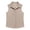 Brown, variant on Women Striped Collared Button Down Blouses Casual Summer and Daily Wear Sleeveless Tops Brown M