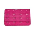 thumbnail image 3 of kurtrusly Extension Strap Bra Extenders Buckle 4 Hook Breathable Practical Accessories Adjustable Replacement 3 Rows Underwear rose red, 3 of 7