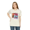 thumbnail image 5 of Unisex Jersey Short Sleeve T-shirt Joyful Tiny Cute Hippo Playing Piano, 5 of 12