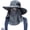 Gray, variant on Fishing Hat for Men UV Sun Protection Summer Outdoor Full Head Face Mask Cooling Cover Sun Hat Hood Cowboy Women