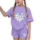 thumbnail image 1 of Vestido de manga corta para niños Día de San Patricio impreso de dos piezas Conjunto de cuello redondo con pantalones cortos, blusa de manga corta, 1 of 6