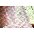 thumbnail image 2 of Flower Tulle Curtains with Rod Pocket, Watercolor Dog Rose Garden Pattern with Leaves and Buds Image, Sheer Drape for Wedding Party 2 Panels, 7 Sizes, Lime Green Pale Pink, by Ambesonne, 2 of 3