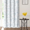 thumbnail image 5 of Lfeey Blue Floral Blackout Curtains for Bedroom Living Room 63 inch Long, Thermal Insulated Grommet Window Drapes, 2 Panels, 5 of 7