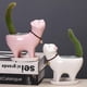 thumbnail image 3 of De Cerámica Para Gatitos Con Orificio De Drenaje Mini Macetas Para Plantas Contenedores De Plantas De Cactus Para La Decoración Del Hogar Y La Oficina Cateissary HA041849-03, 3 of 6