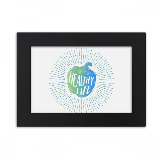 Green Pepper Healthy Living Line Desktop Photo Frame Ornaments Picture Art Painting