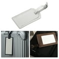 thumbnail image 5 of Unique Bargains 1 Pc Solid Color Texture Luggage Tag for Travel Silver Tone PU, 5 of 5
