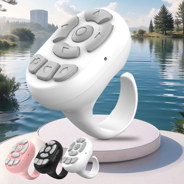 Cagogo under $5 3Pcs Bluetooth Remote Control, Fingertip Wireless Bluetooth Remote Control,Short Video Like Remote Controller,Lazy Selfie Taker,ENovel Page Turner,Hands-free Browsing Device