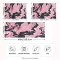 thumbnail image 2 of Satin Pillowcase Soft and Smooth Pillow Case for Hair and Skin Marble Pattern Pink and Black, 2 of 9