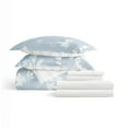 thumbnail image 6 of Noble Linens 8 Piece Patterned Duvet Bedding Bundle, Country Home Light Blue, Cal King, 6 of 6