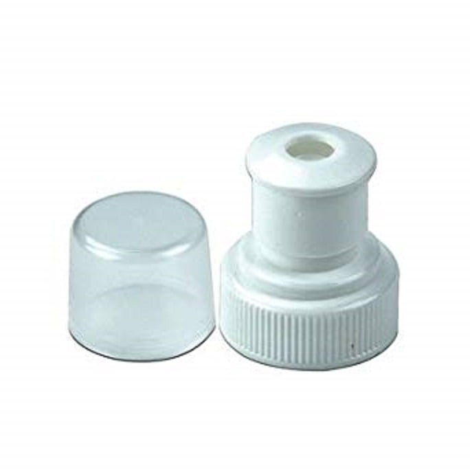 Reseal Your Bottle AquaNation Plastic Tampered 28mm FDA Grade Twisted Pop Up Push-Pull Screw Caps for PET Water Bottle Undetectable Sneak Alcohol Whiskey Rum Bag of 10