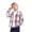 Pink, variant on DxhmoneyHX Boys Hooded Plaid Shackets Long Sleeve Button Down Hooded Shirts Jacket with Pocket for Fall Winter 3-13 Years