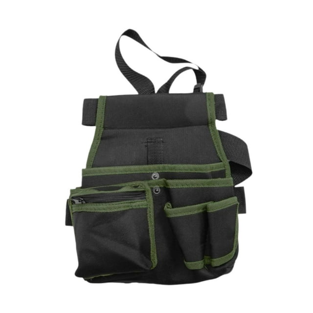 Bolsillo para herramientas en la cintura, para guardar herramientas de jardinería, cinturón de herramientas, organizador, bolsa para cinturón multiusos Verde