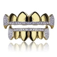 thumbnail image 2 of Hip Hop 18K Chapados En Oro Dientes En Conjunto De Parrillas En La Yuyangstore Dientes de parrilla de hip hop, 2 of 8