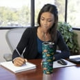thumbnail image 4 of 20oz Dinosaur and Palm Tree Pattern Skinny Tumblers Stainless Steel Tumbler with Lid and Straw,Vacuum Insulated Double Wall Travel Tumbler Cups with Cleaning Brush for Coffee,Tea, 4 of 6